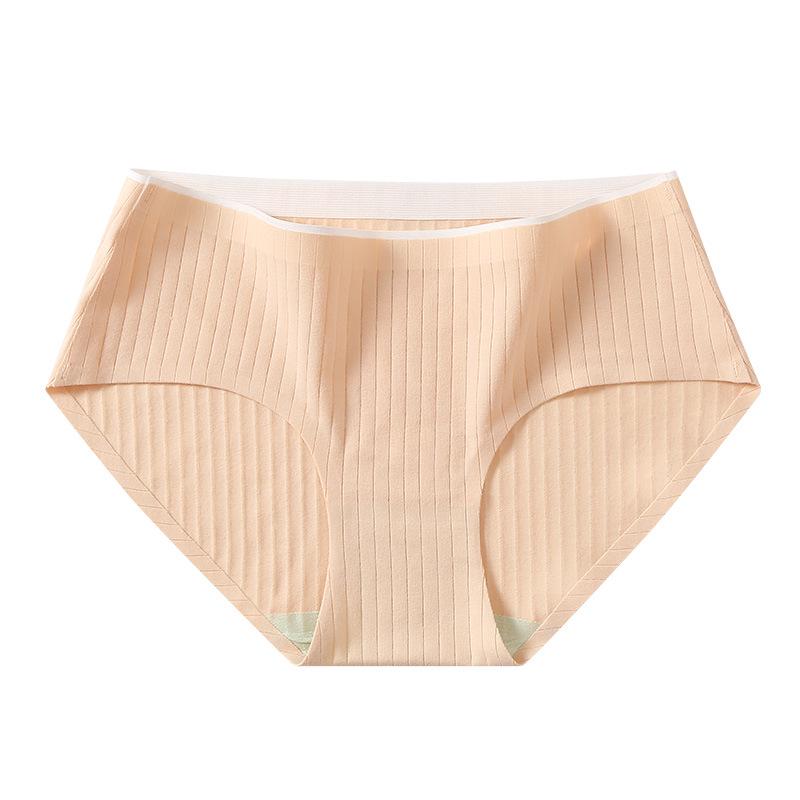 

Женские трусы-слипы из чистого хлопка со средней посадкой и антибактериальной ластовицей - бесшовное белье с полынью Large