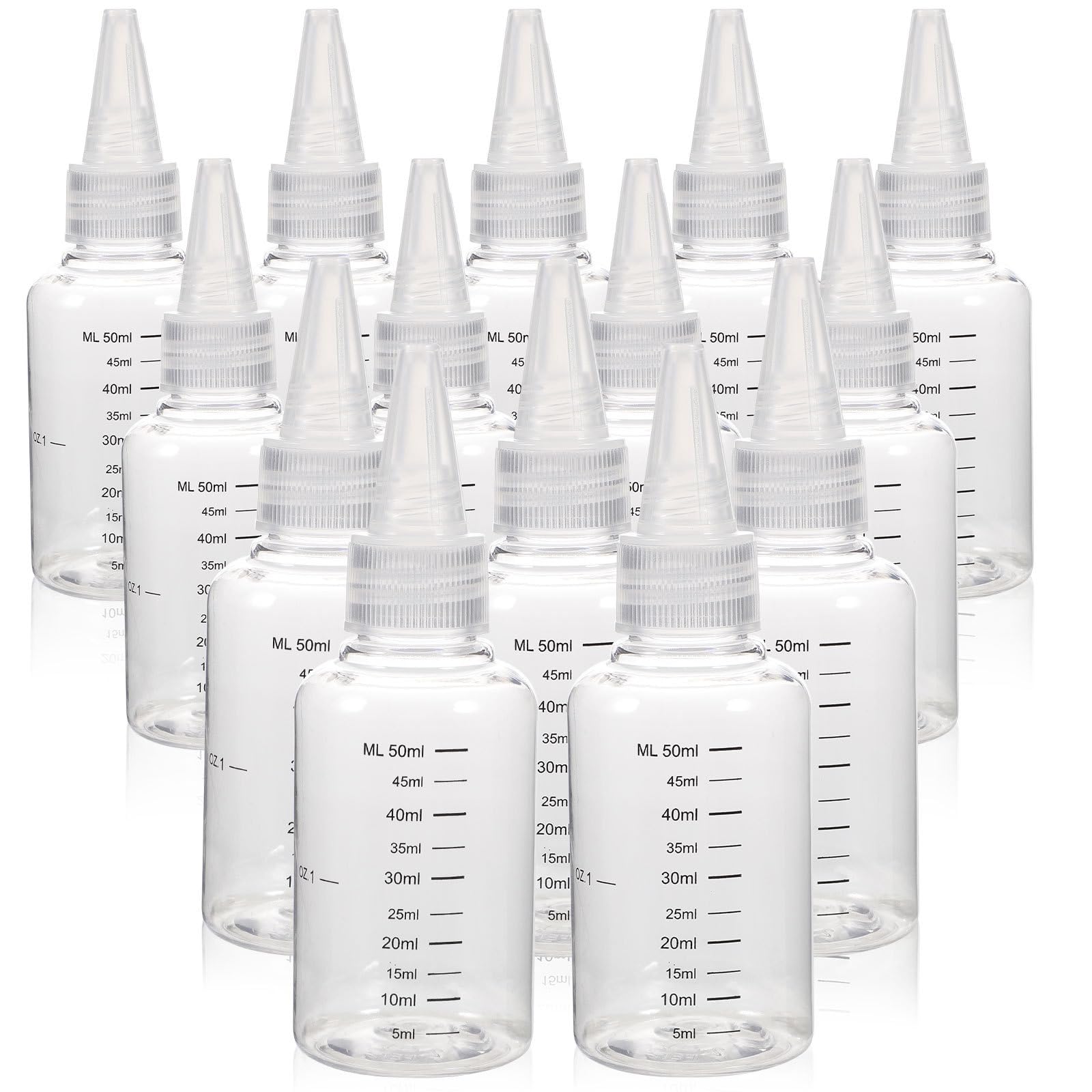 

FRCOLOR 50ml Graduated Dropper Bottles, Set of 20, Transparent Dropper Bottles, Lightweight, Portable, for Crafts, Painting, Aromatherapy, etc.