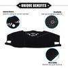 Car Dashboard Cover Mat Compatible for Jeep Grand Cherokee 2021-2023, Protective Polyester Black Center Console Interior Trim Dash Board Mat