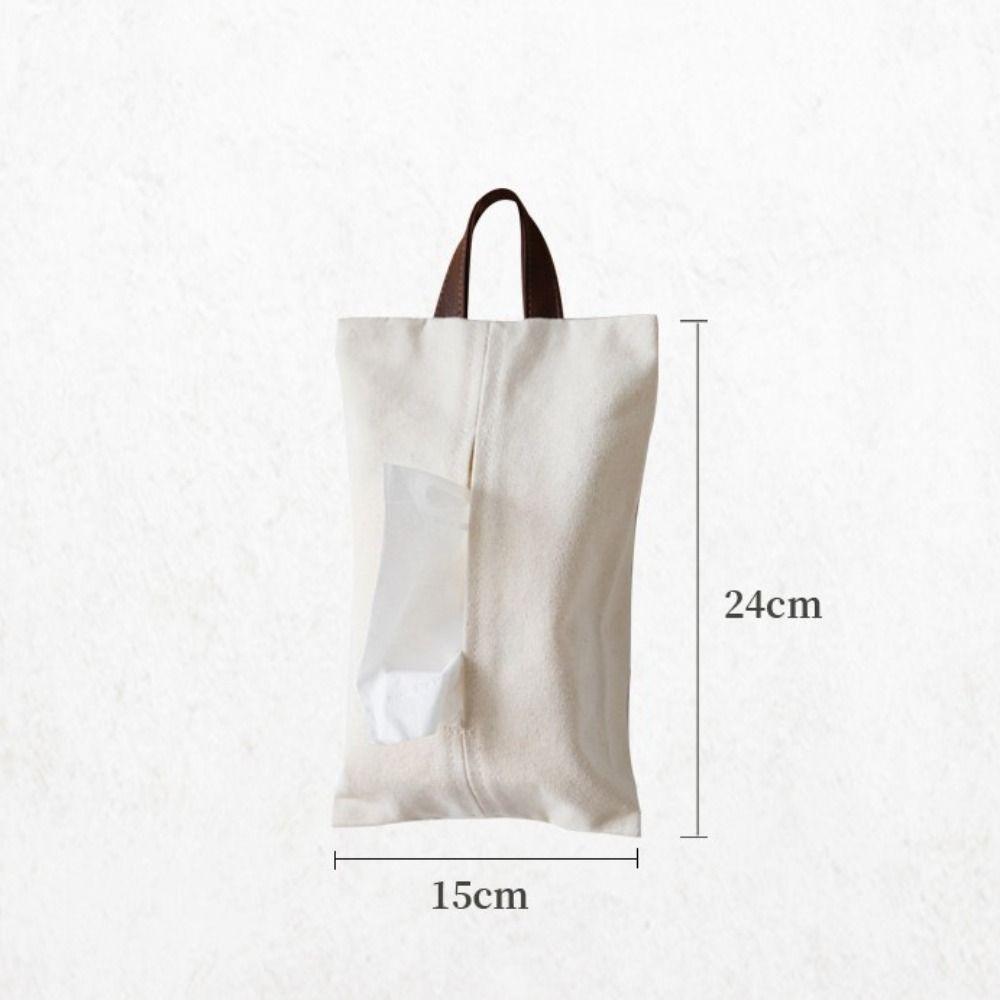 Car Hanging Dining Table Canvas Cloth Living Room Tissue Box Napkin Paper Holder