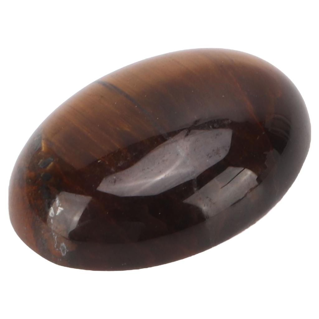 20 Pcs Yellow Tiger Eye Stone Natural Cabochons Oval Flatback Dome Beads for Jewelry Making