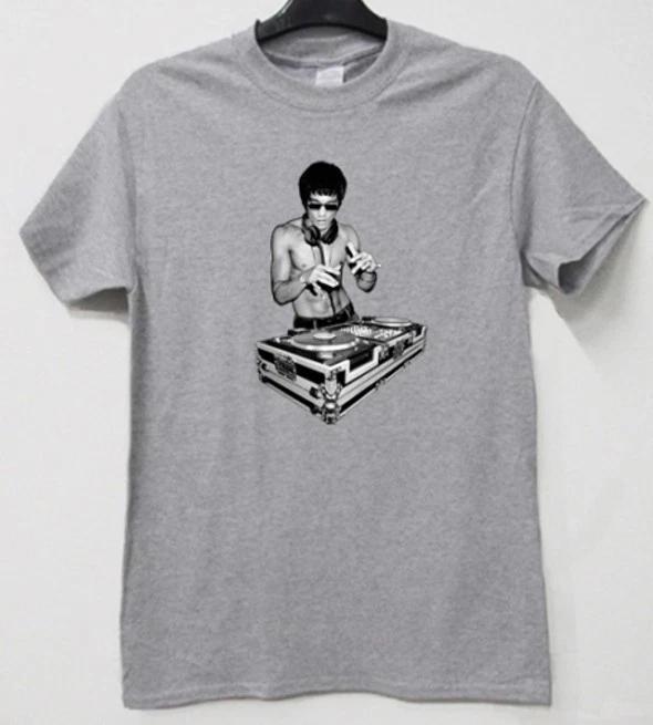 

Bruce Lee At The Decks T Shirt Music DJ Mashup Film Iron Man Fist Of Fury GT217 4XL