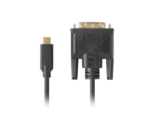 Lanberg CA-CMDV-10CU-0018-BK Video Cable Adapter 1.8 M USB Type-C DVI-D Black
