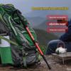 Aluminum Alloy Telescopic Hiking & Trekking Poles with Straight, T-Handle, Curved Handles for Skiing, Climbing, and Elderly Use