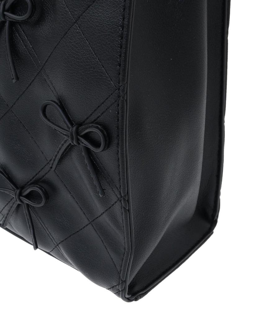 Maison de FLEUR Hope Ribbon Tote Bag, Black, 8A43F0J3100