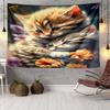 Glamorous Cat In Shades Tapestry Room Decoration Wall Hanging for Living Room Bedroom, dormitory, Birthday and Christmas gifts