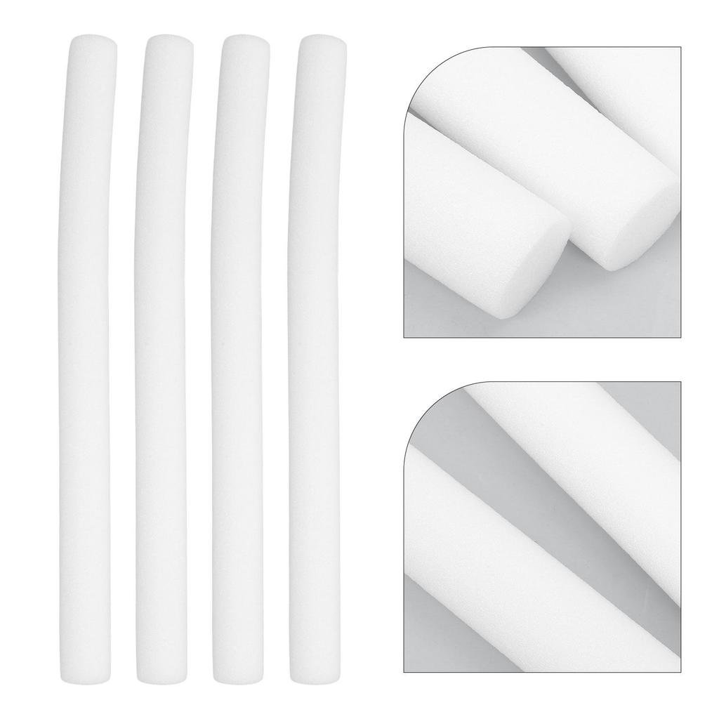 4Pcs White Floral Sponge Cylinder Bases 19.65x1.57in Solid Sponge Rods for Flower Arranging DIY Craft Supplies Wedding