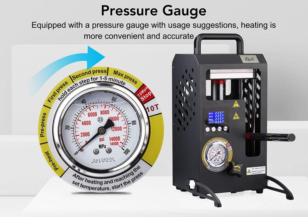LTQ VAPOR KP-2 Heat Press Machine, 2-ton Dual Heating Plate with Temperature Control - EU Plug