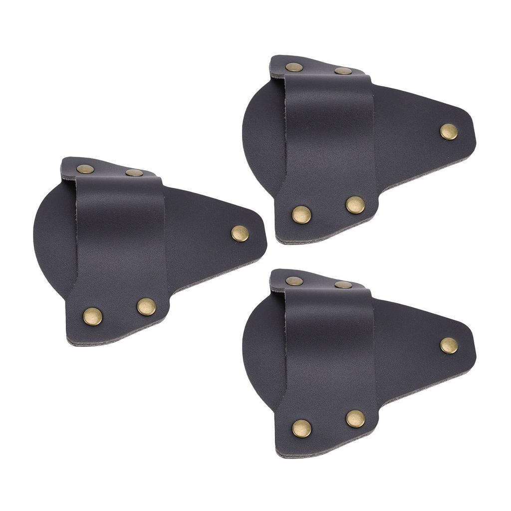 3 Pcs Flashlight Suitable for PolyTac 88850 Flashlight PU Leather Belt Holder