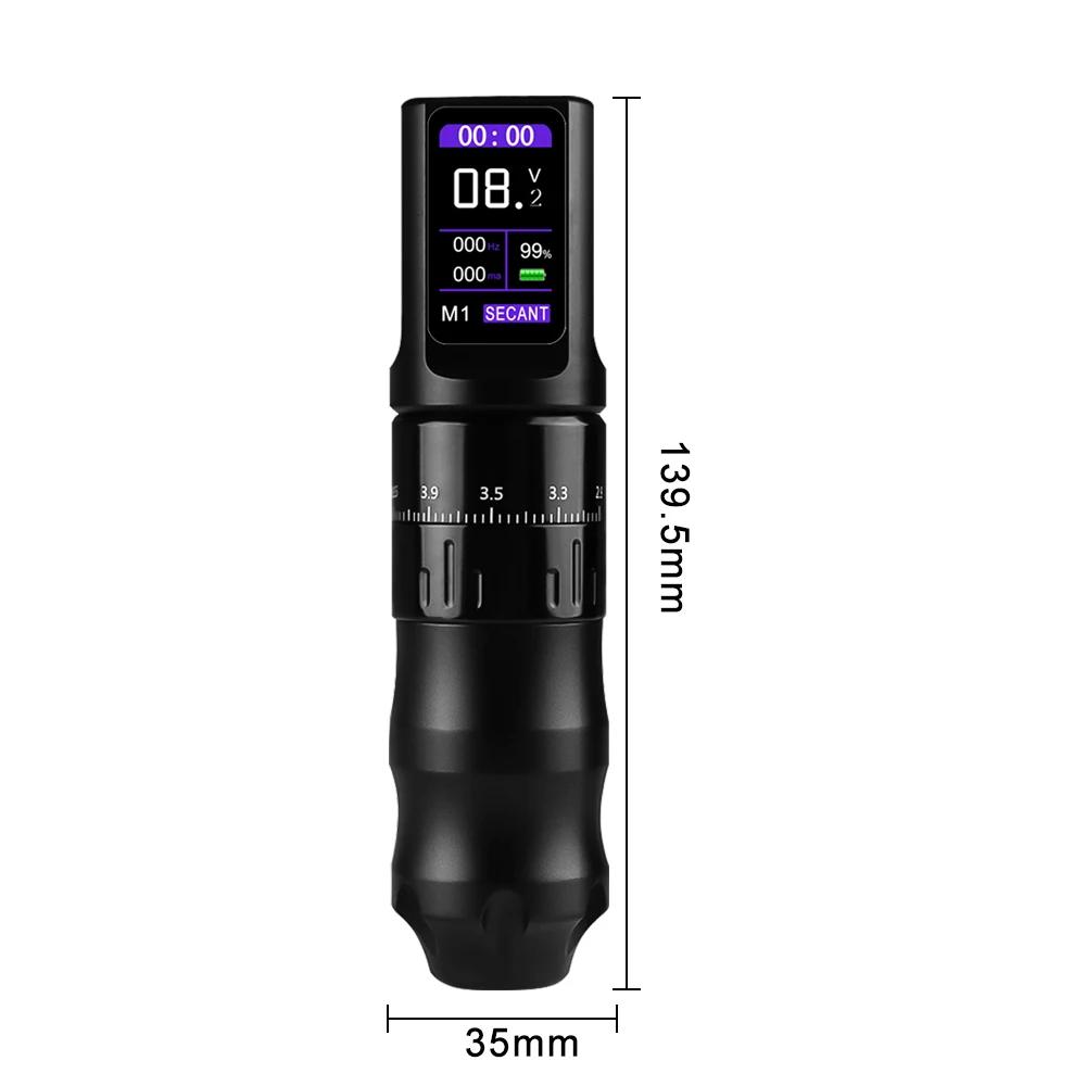 Professional New Wireless Tattoo Pen Machine with OLED Display Permanent Makeup Machine Tattoo Machine Pen with 1200mAh Battery