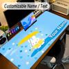 Large Mouse PadMiffy Custom Name Text Personalized Desk Mat Non Slip Gaming Pad