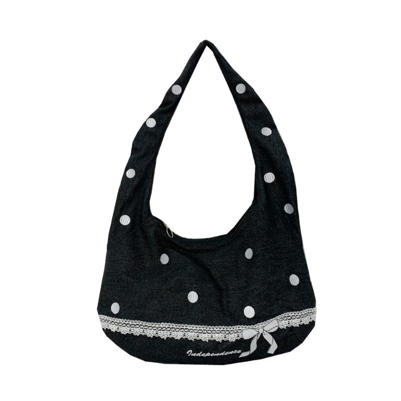 Large-capacity canvas bag women's new spring and summer casual versatile college style one-shoulder messenger tote bag