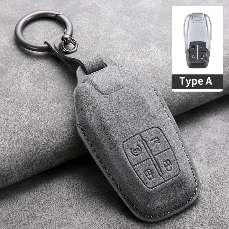 Car Key Case Cover For Ferrari F430 488 458 F12 Roma 812 F8 Leather Car Key Shell Accessories