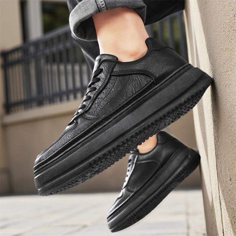 Nové Pánské Klasické Módní Nízké Tenisky na Skateboarding s Tlustou Podrážkou Pohodlné Měkké Podrážky Basketbalové Tenisky