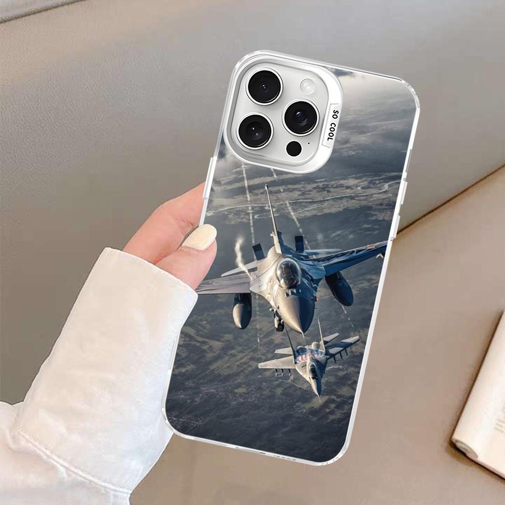 Aircraft Airplane cool Phone Case For iPhone 16 15 14 13 12 11 Pro Max X XR XSMAX 8 7 Plus Matte Shockproof Back Cover