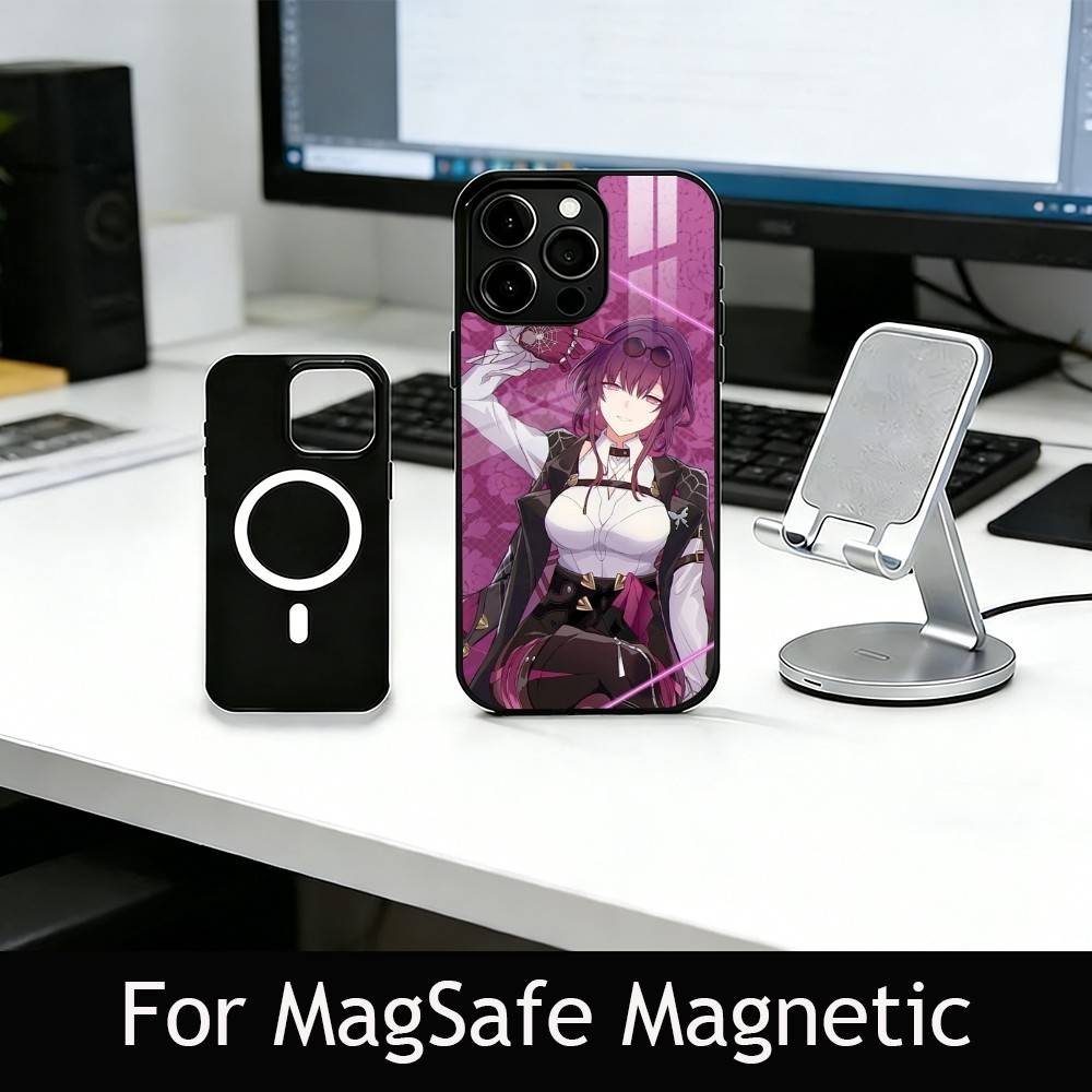 H-Honkai S-Star R-Rail Handyhülle Für iPhone17,16,15,14,13,12,11 Plus,Pro Magnetisch mit Magsafe Kabelloses Laden