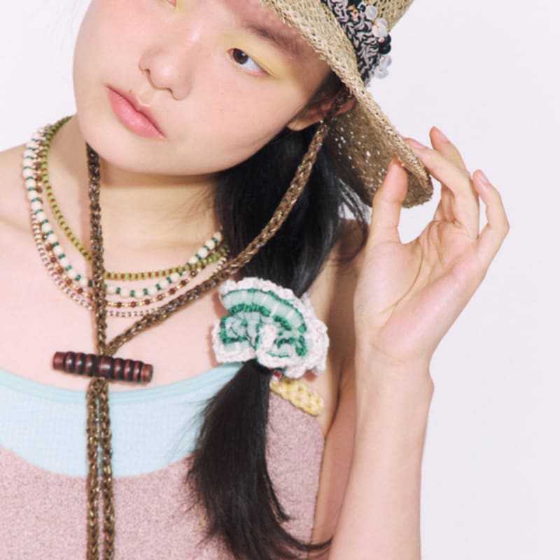 

MISU A BARBE WAVE SCRUNCH МАЛЕНЬКИЙ ЗЕЛЕНЫЙ FREE