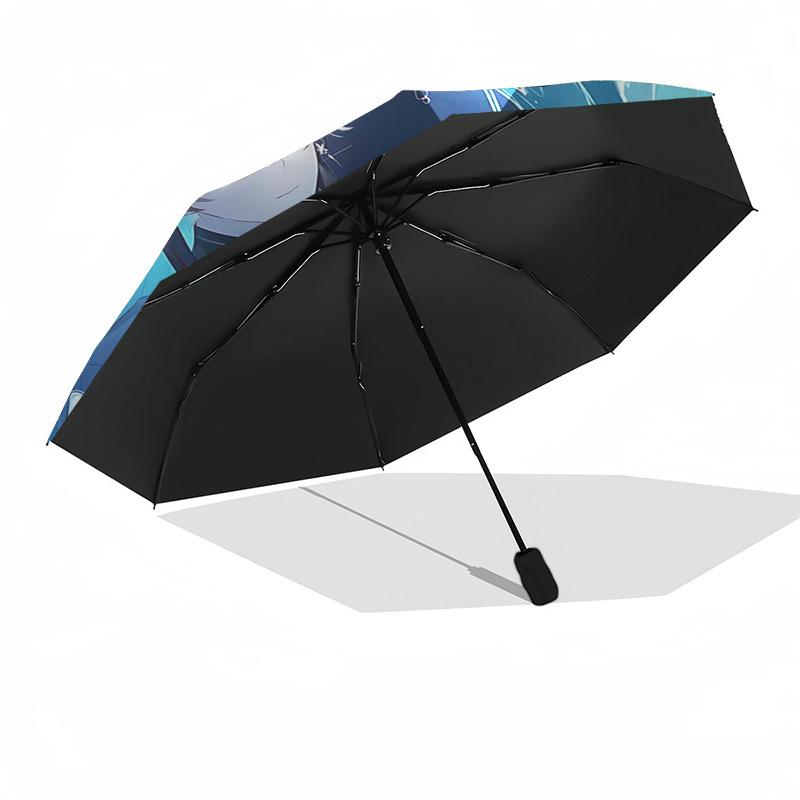 1pc Unicorn Fantasy: Automatic Opening/Closing Outdoor Umbrella with 3-Fold Design, Perfect for Fans, Travelers, Daily Use, and Gifts!V060