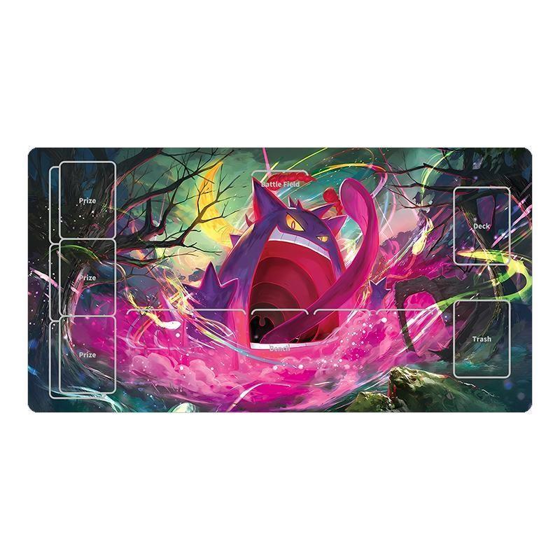 Pokemon PTCG Playmat Gengar Rayquaza Animation Characters Single Table Mat Battle Pad Classics Anime Collection Cards Toy Gift