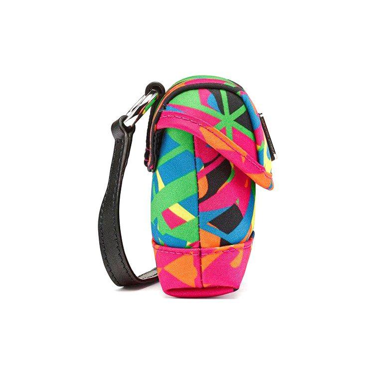 MCM Colorful Abstract Print Mini Crossbody Bag with Silver Logo Plate for Daily & Street Style Use