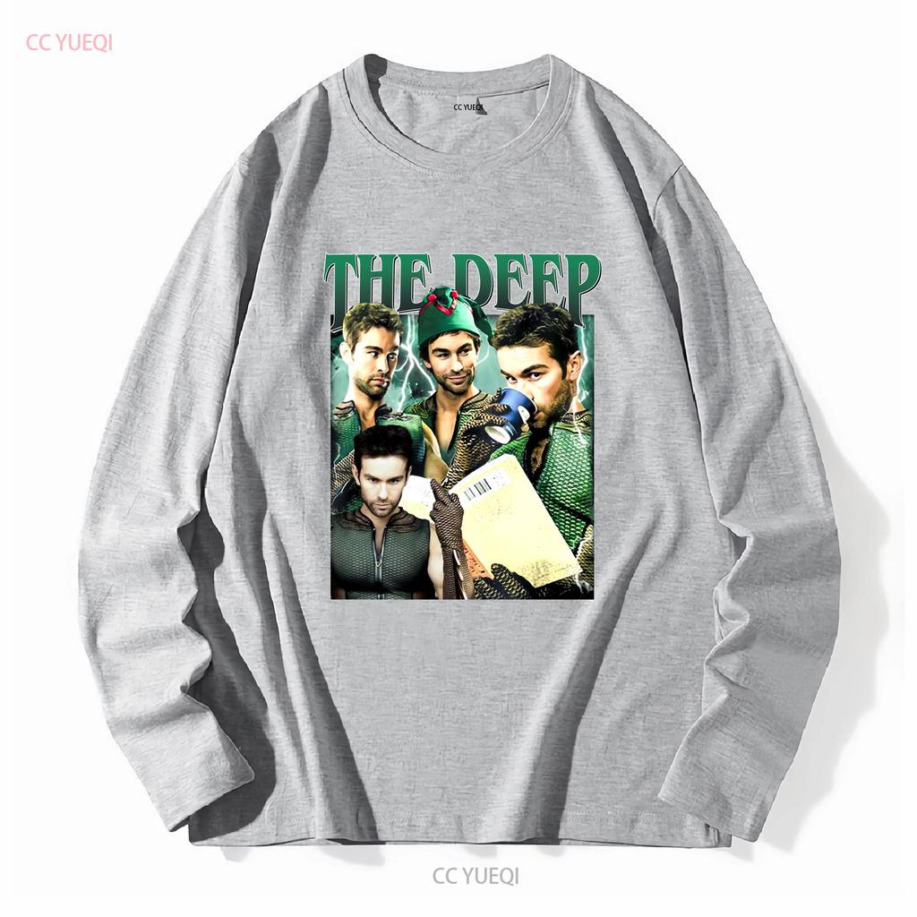 Vintage The Deep Boys T Shirt For Woman And Man Vintage Washed Top For Everyday Wear Casual Fashion Stylish Stretched Slightly