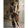 European and American retro bohemian suit exotic 1D printed loose top wide-leg pants temperament casual two-piece set