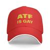 New ATF Is Gay Cap Fashion Casual Baseball Caps Adjustable Hat Hip Hop Summer Unisex Baseball Hats Customizable Polychromatic