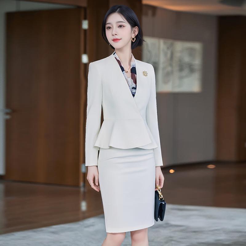 Teloramann Professional Women's Blazer Skirt Set