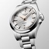 LONGINES Concas Yuedong series automatic mechanical movement 100 meters waterproof Swiss watch 30mm silver dial stainless steel strap L3.320.4.72.6