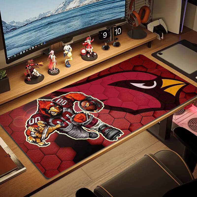 Arizona Cardinals Color Mouse Pad Large Gaming Table Cushion Non-slip Laptop Tablet Big Mousepad XXL Mat Mini PC Playmat With Lock Edge