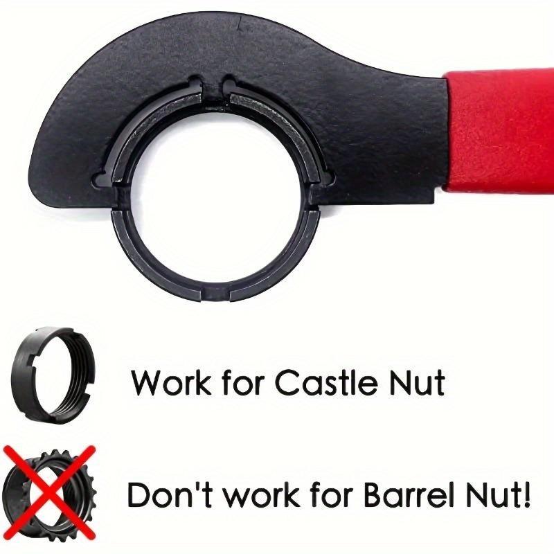 1Pc Anti Slip Handle Spanner Wrench Tool, Outer Diameter 1 1/4 Inches For Floor Pipes Fitting, Cars Walnut