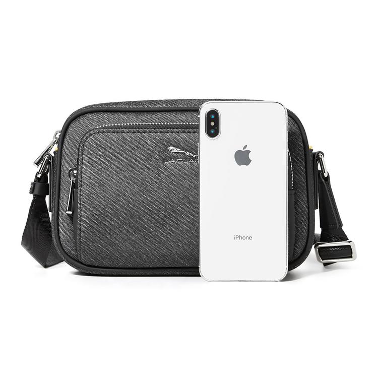 New JAGUAR Fabric Crossbody Bag, Shoulder Bag Regular Men's Black JA1T1220153113