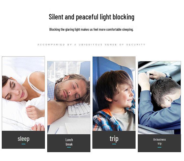 Plush Light-Blocking Sleep Mask - Breathable, Skin-Friendly Eye Mask for Autumn/Winter with Ice Pack Feature.