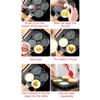 4‑Hole Egg Frying Pot Pancake Pan with Wood Handle for Induction Cooker Kitchen Accessory