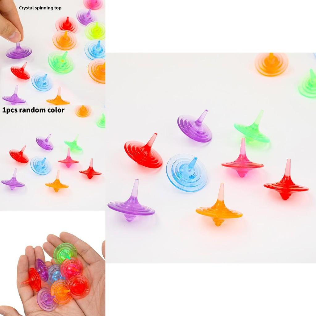 Kristall Kreisel Gyroskop Spielzeug für Kinder mit farbenfrohem Wasserkristall-Design für Kindergeschenk und Lernspiel