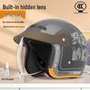 3C Helmet for Electric Vehicles - All-Season, Universal Fit, Winter Warmth, Hidden Lens, One Size for Girls.