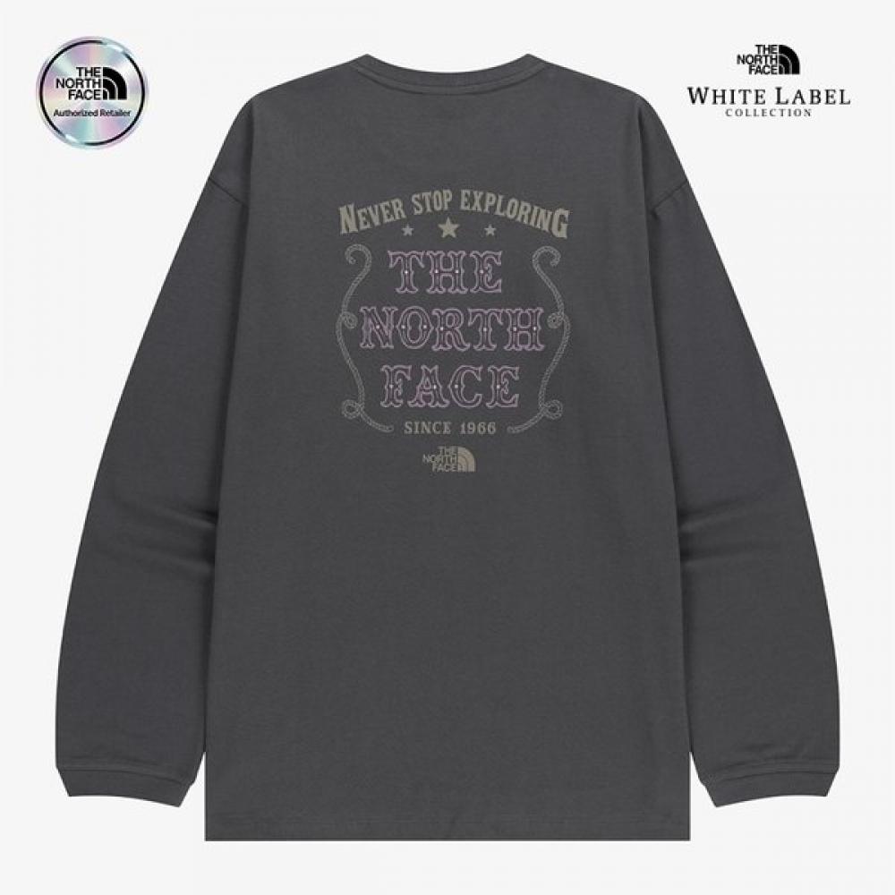 The North Face Vintage Long Sleeve Round Tee Dgy 90