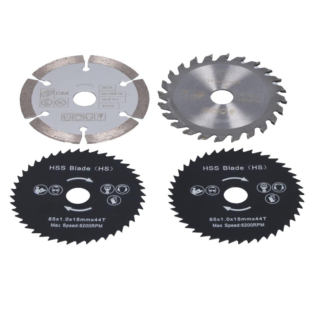 4pcs 3-3/8 Inch Diameter Mini Circular Saw Blade Circular Saw Blade Set  For Tile Grout Concrete