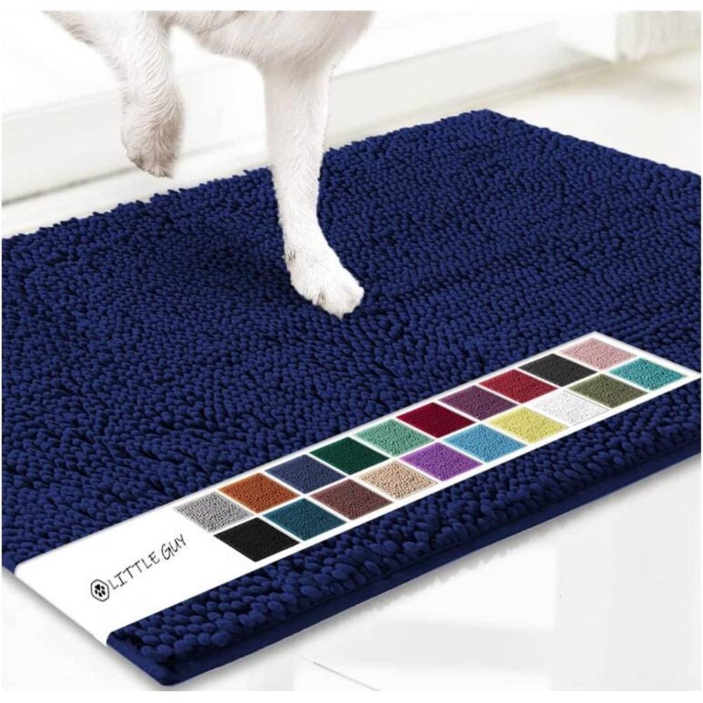 Nepromokavá podložka pro psy – Ultraabsorpční mikrovlákno, Protiskluzová podložka TPE, Rychleschnoucí – 16x24" Vstupní rohožka do interiéru pro domácí mazlíčky – Omyvatelná, 14 barev