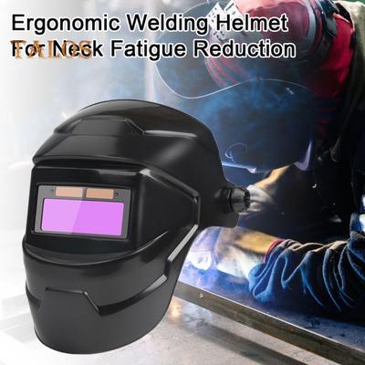 Solarbetriebener, automatisch abdunkelnder Schweißhelm mit LCD-Linse, 180-Grad verstellbarer, hitzebeständiger Schweißerhelm