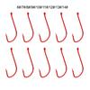 Red 10 Pcs/bag Hooks 11#/12#/13#/14# 6#/7#/8#/9#/10#