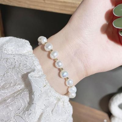 Armband aus Kunstperlen, Strass, Legierung, glatte Oberfläche, Kontrastfarbe, Armreif, Damen-Armbandschmuck für Abschlussball, formelles Bankett, Hochzeit