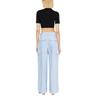 Off-White Womens/Ladies Logo Half Zip Crop T-Shirt