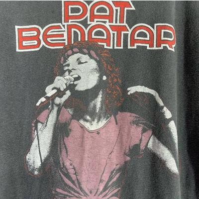 Pat Benatar kleines schwarzes Grafik Vintage Organ Tour T-Shirt