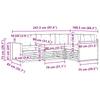 Outdoor Sofa Set with Cushions 4 pcs Natural and Cream