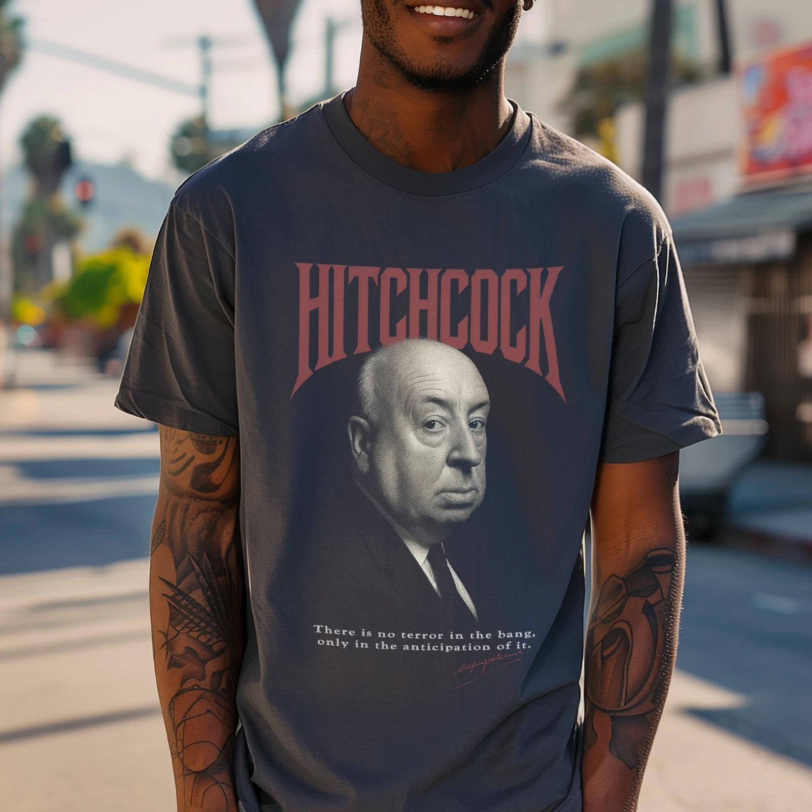 Vintage Hitchcock T shirt | Alfred Hitchcock Retro Graphic Tee for Film Lovers S