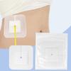 10 Pcs Split Drain Adhesive Catheter Feeding Tube Pad Catheter Stabilization Device for Postoperative Care