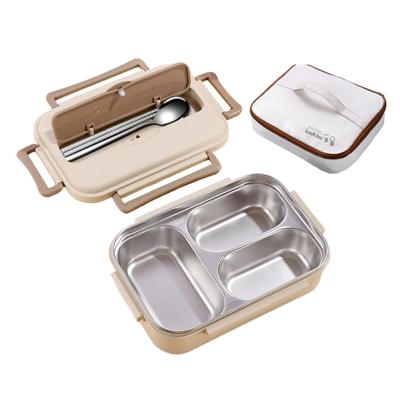Yousheng Bölmeli Yalıtımlı Öğle Yemeği Kutusu Kolay Temizlenebilir Paslanmaz Çelik Öğle Yemeği Kabı Yetişkinler Çocuklar İçin Gereçlerle Yeniden Kullanılabilir Bento Kutusu