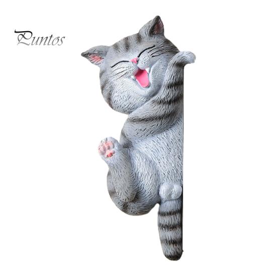 Cat Light Switch Cover 3D Sticker, Decorative Resin Wall Plate Cover, Cute Animal Relief Ornament Stickers, Peel And Stick decorations for Home