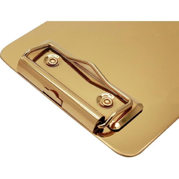 5.9x4.13 inch Stainless Steel Metal Clipboard,A4 and Letter Size Paper Clipboard for Home, Office, Hospital, Business